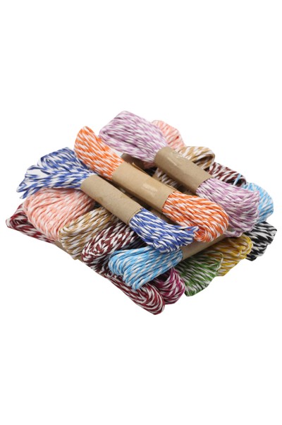 PC015 Colored environmental Raffia paper rope, two-color double-strand rope, gold silk paper rope, handmade diy weaving, handmade rope material back view